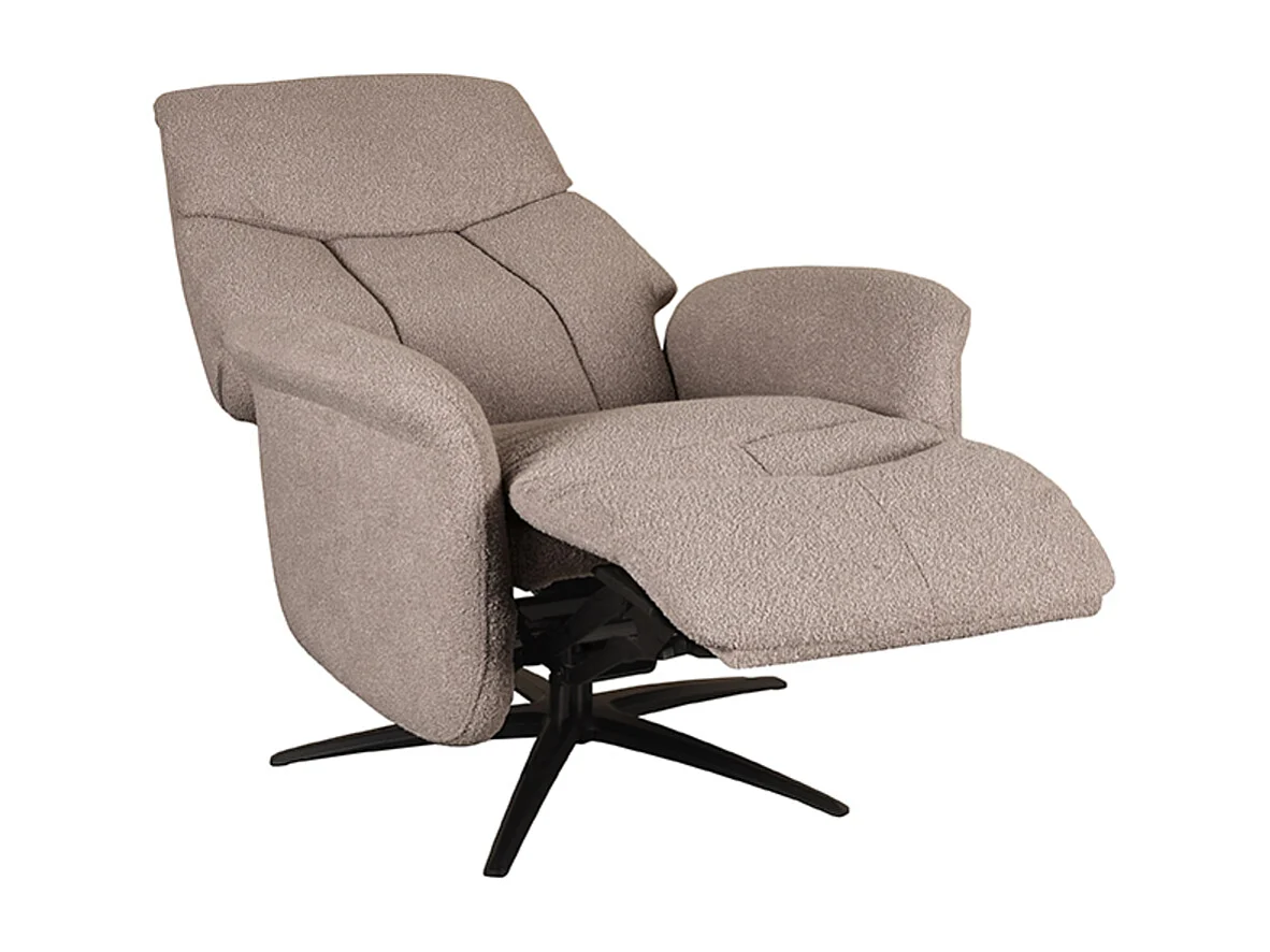 Fauteuil Oslo - Taupe - Micro Suede - Électrique - 87x79x112 cm