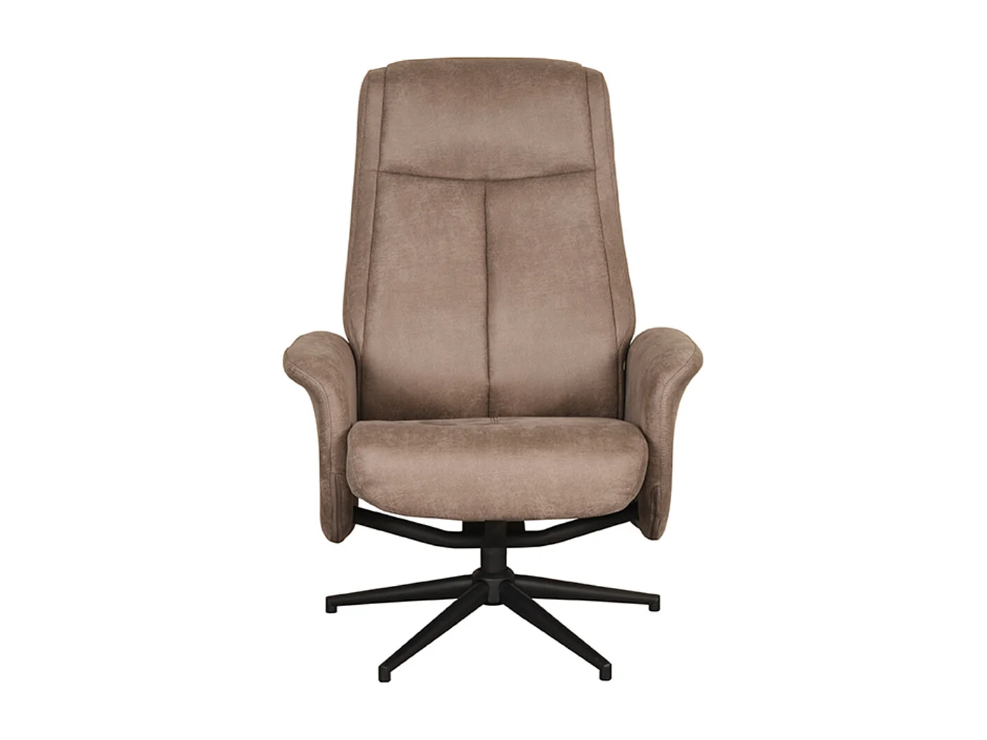 Fauteuil Bergen - Taupe - Micro Suede - 76x77x105 cm