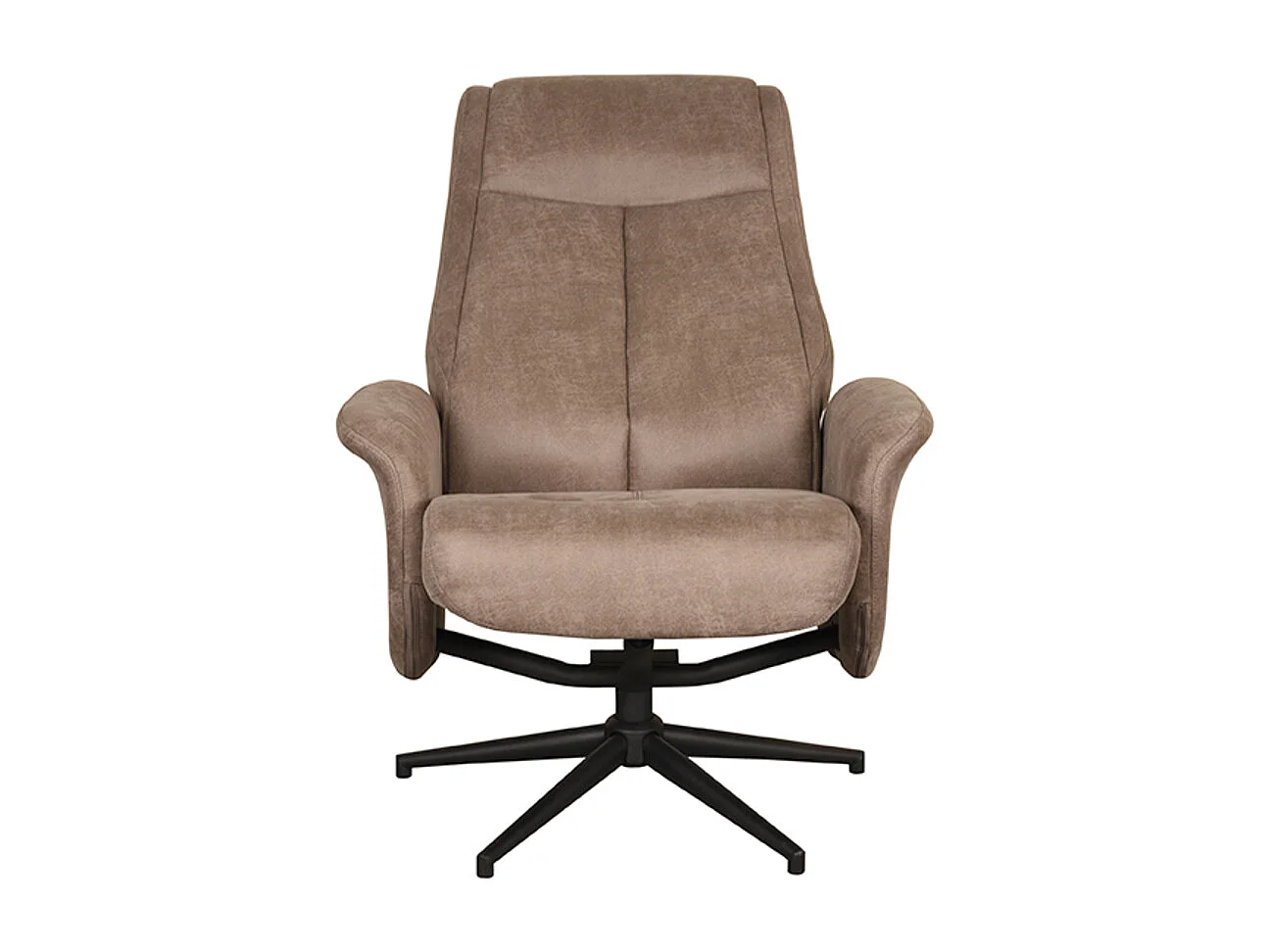 Fauteuil Bergen - Taupe - Micro Suede - 76x77x105 cm