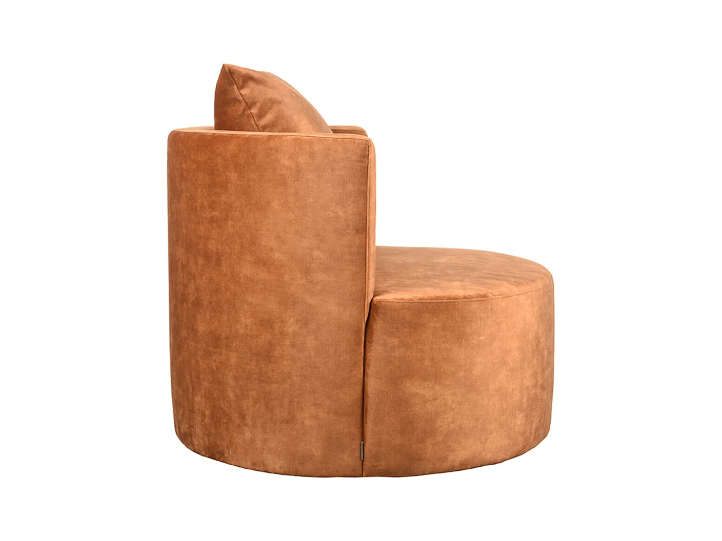 Fauteuil Evy 90x90x75 cm - Oker - Velours