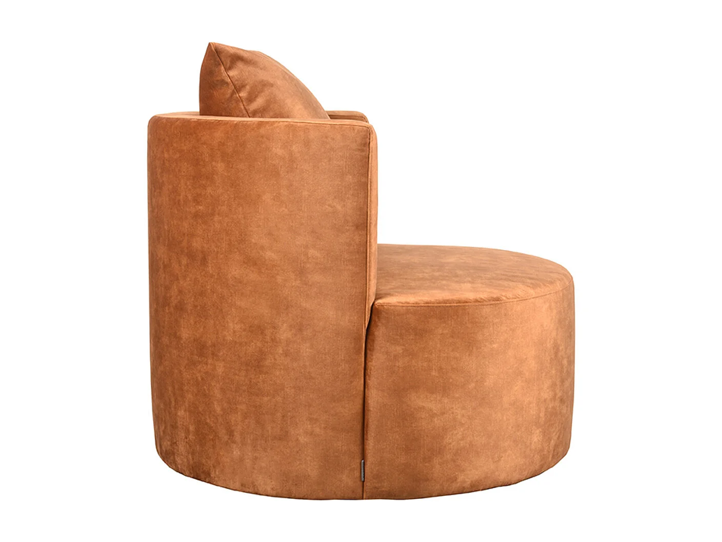 Fauteuil Evy 90x90x75 cm - Ocre - Velours