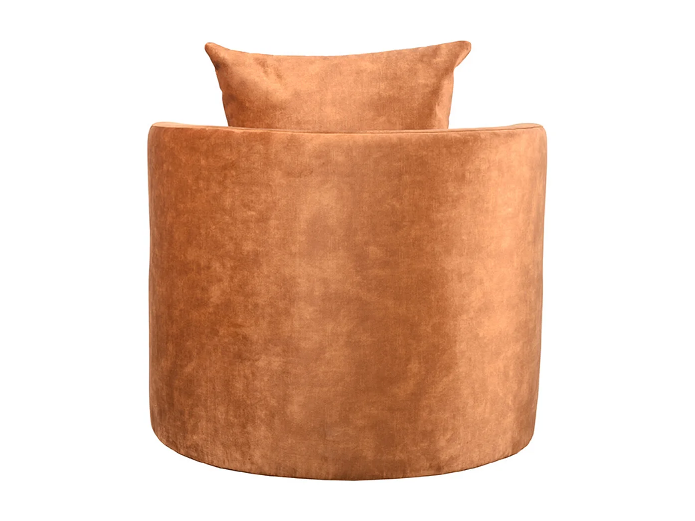 Fauteuil Evy 90x90x75 cm - Ocre - Velours