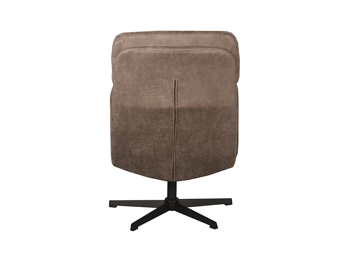 Fauteuil Alvar - Taupe - Micro Daim - 57x53x83 cm