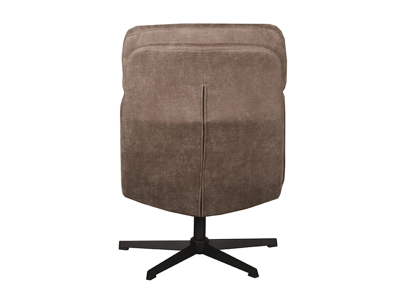 Fauteuil Alvar - Taupe - Micro Daim - 57x53x83 cm