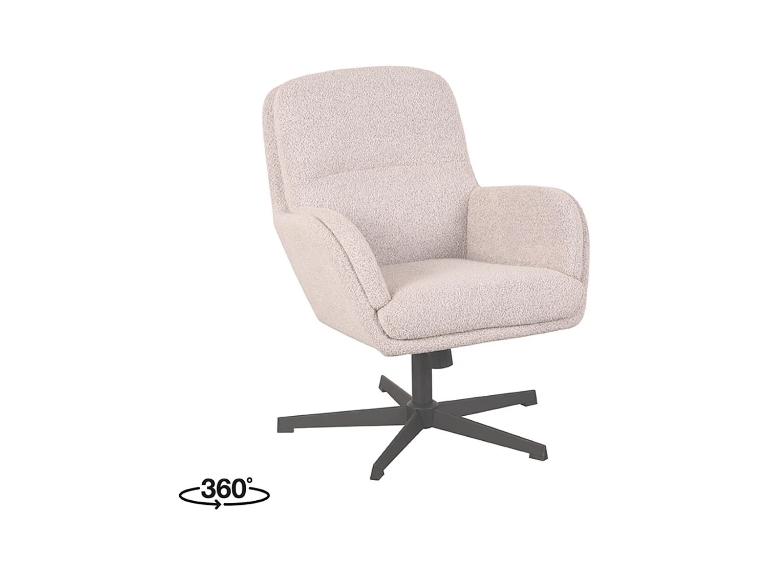 Fauteuil Moss - Naturel - Boucle