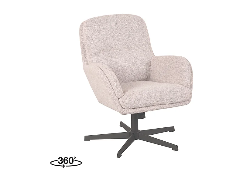 Fauteuil Moss - Naturel - Boucle