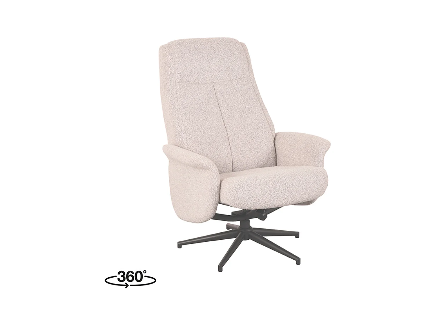 Fauteuil Bergen - Naturel - Boucle