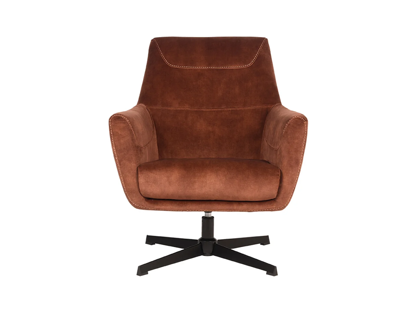 Fauteuil Toby - Rouille - Velours