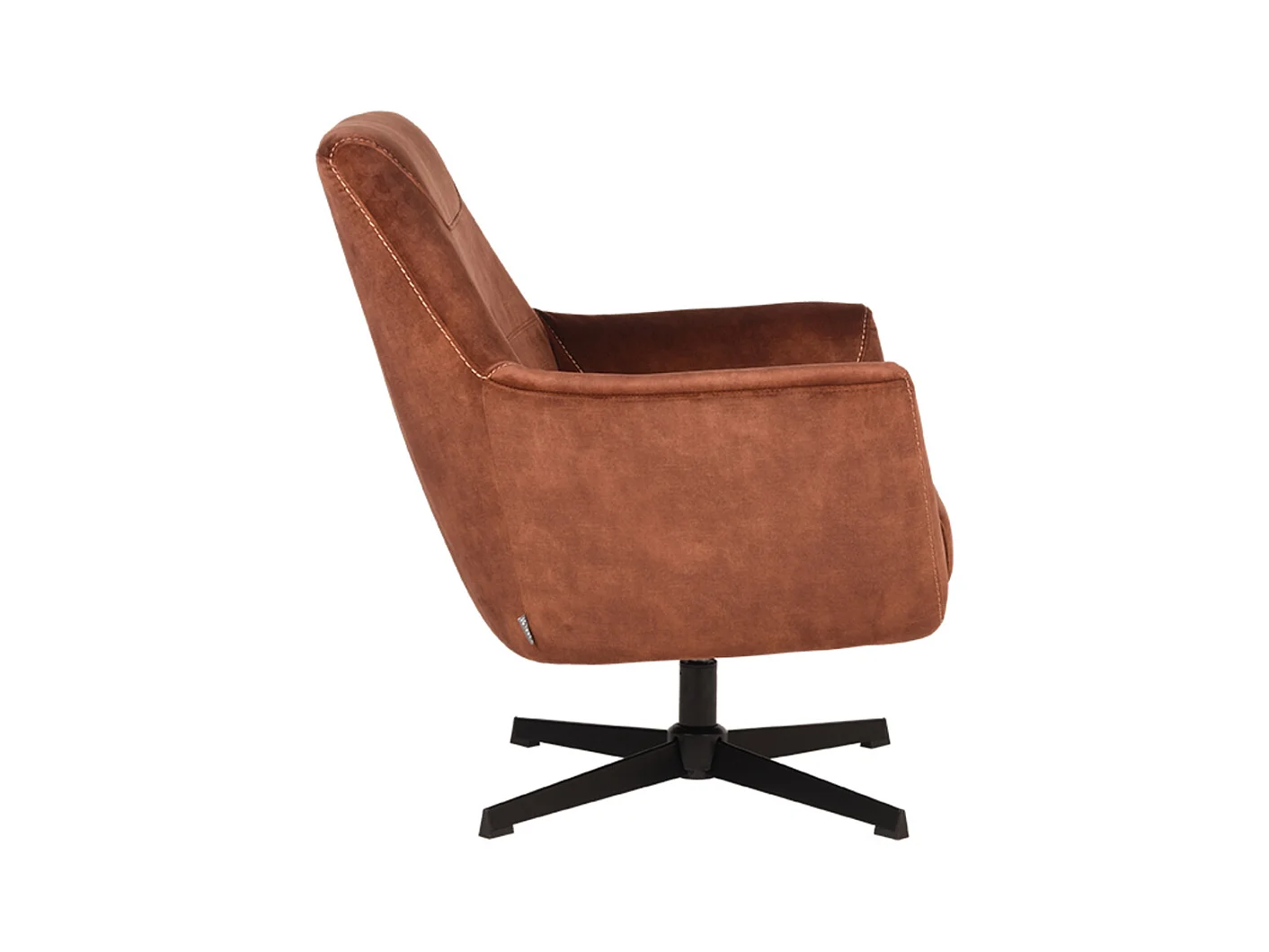 Fauteuil Toby - Rouille - Velours