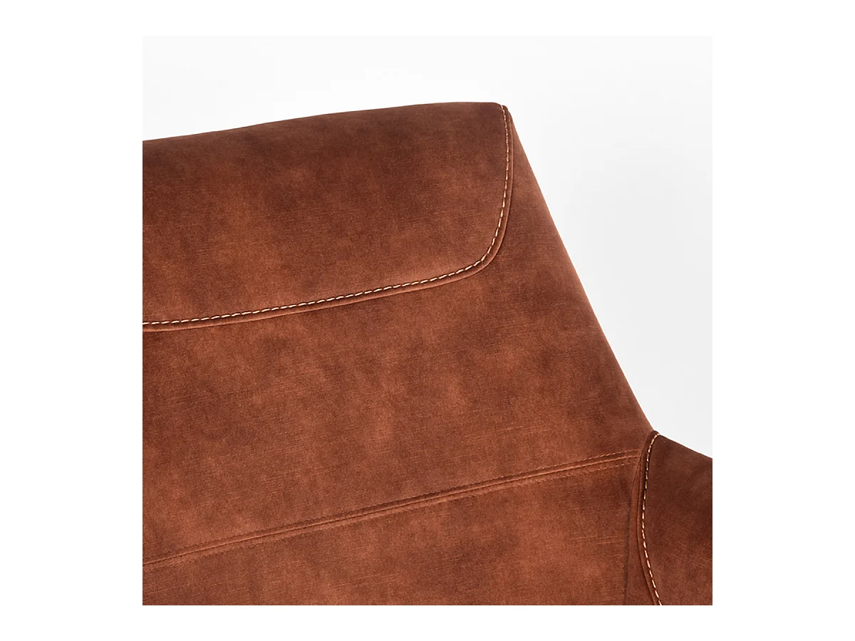 Fauteuil Toby - Rouille - Velours