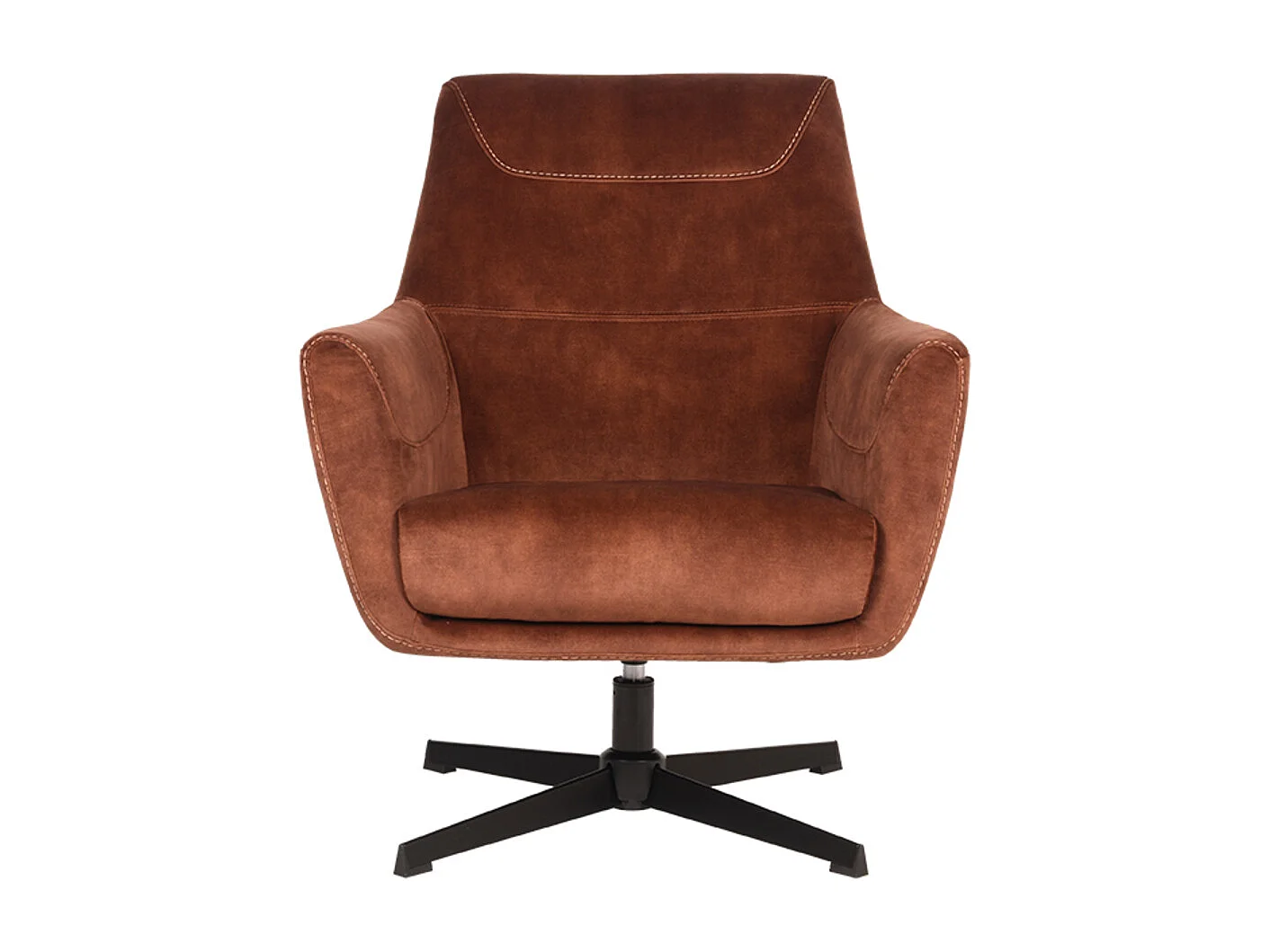 Fauteuil Toby - Rouille - Velours