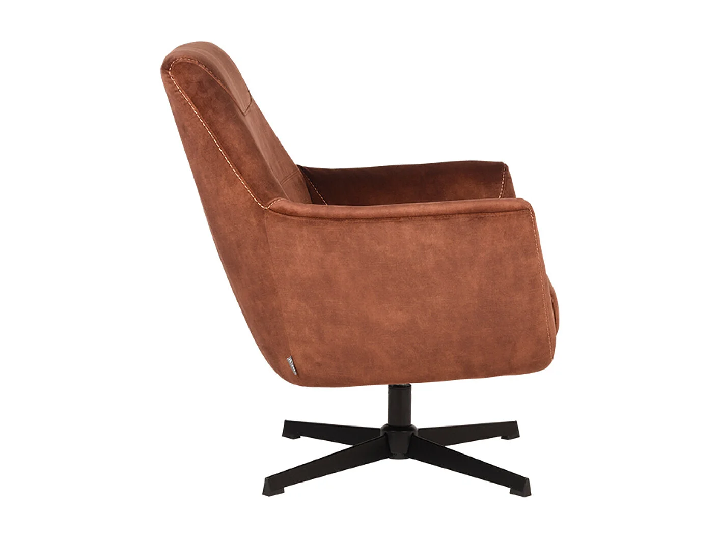 Fauteuil Toby - Rouille - Velours