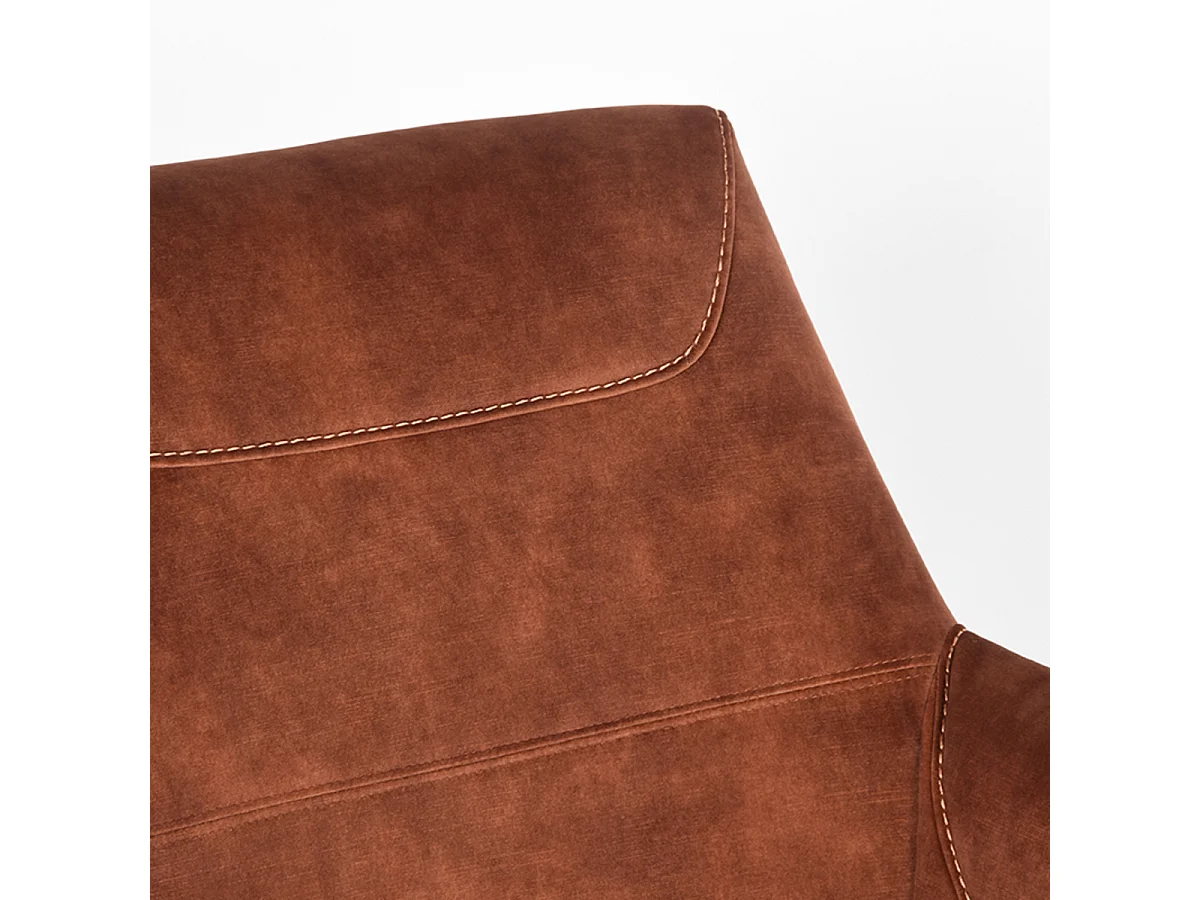 Fauteuil Toby - Rouille - Velours