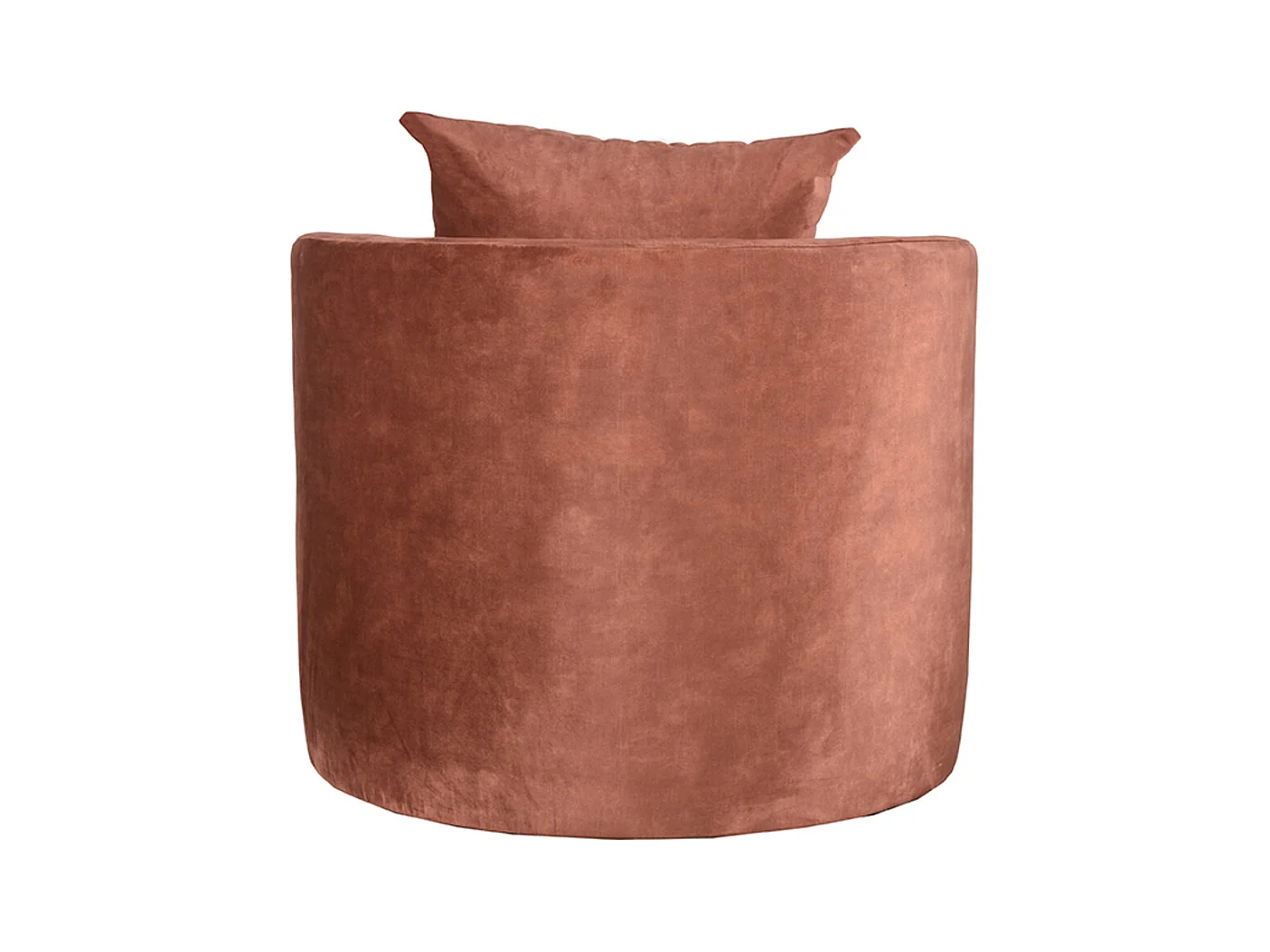 Fauteuil Evy 90x90x75 cm - Rust - Velours