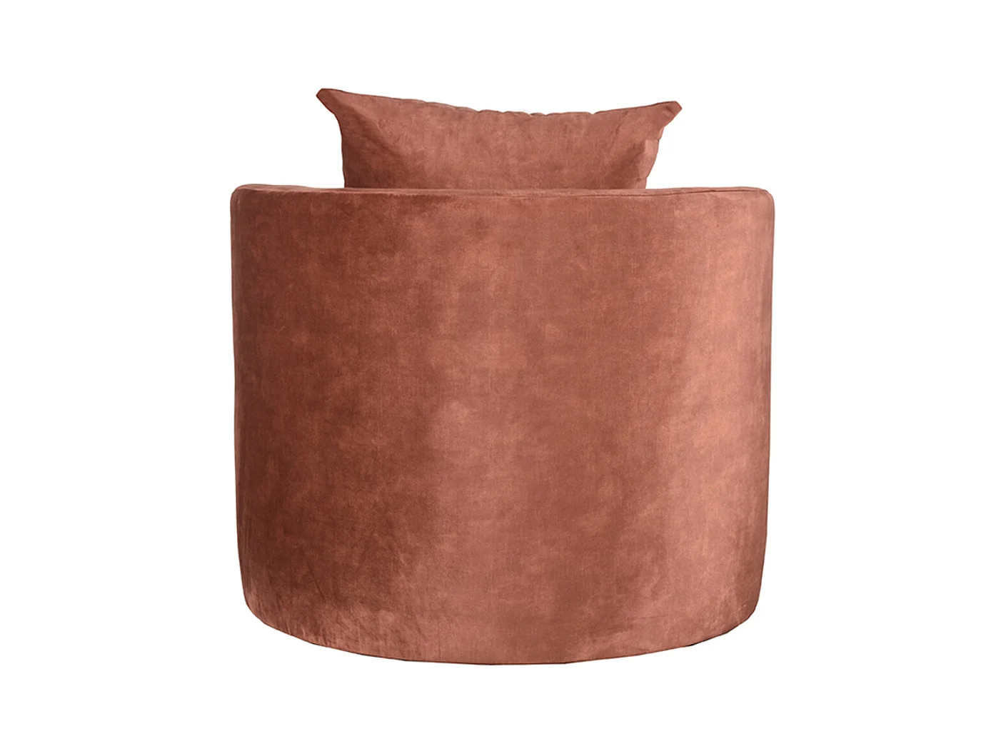 Fauteuil Evy 90x90x75 cm - Rust - Velours