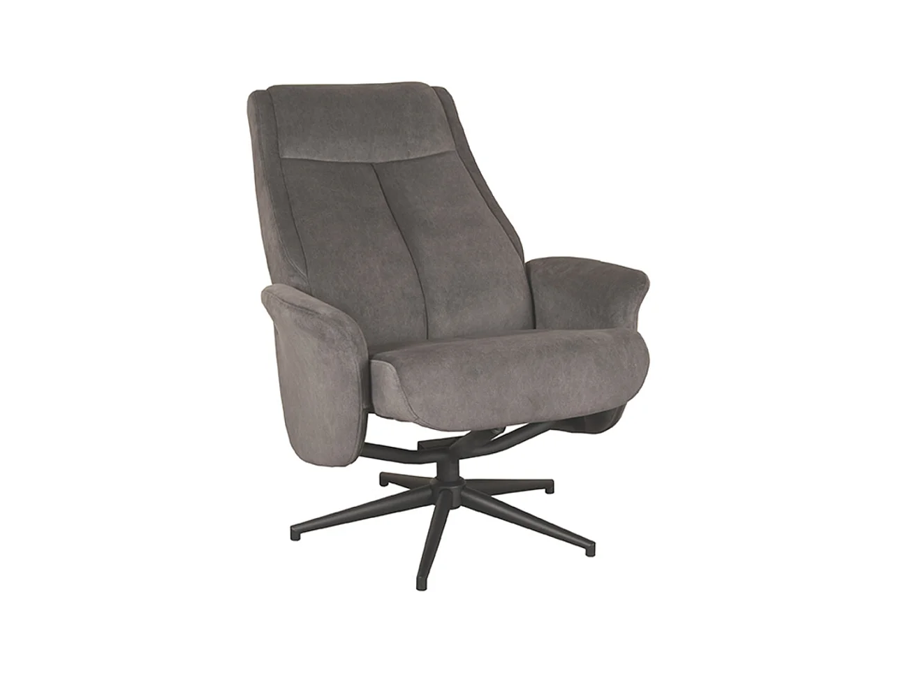 Fauteuil Bergen - Antraciet - Cosmo - 76x77x105 cm