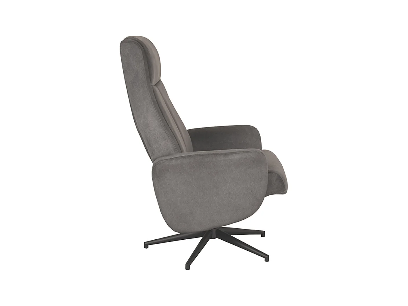 Fauteuil Bergen - Antraciet - Cosmo - 76x77x105 cm