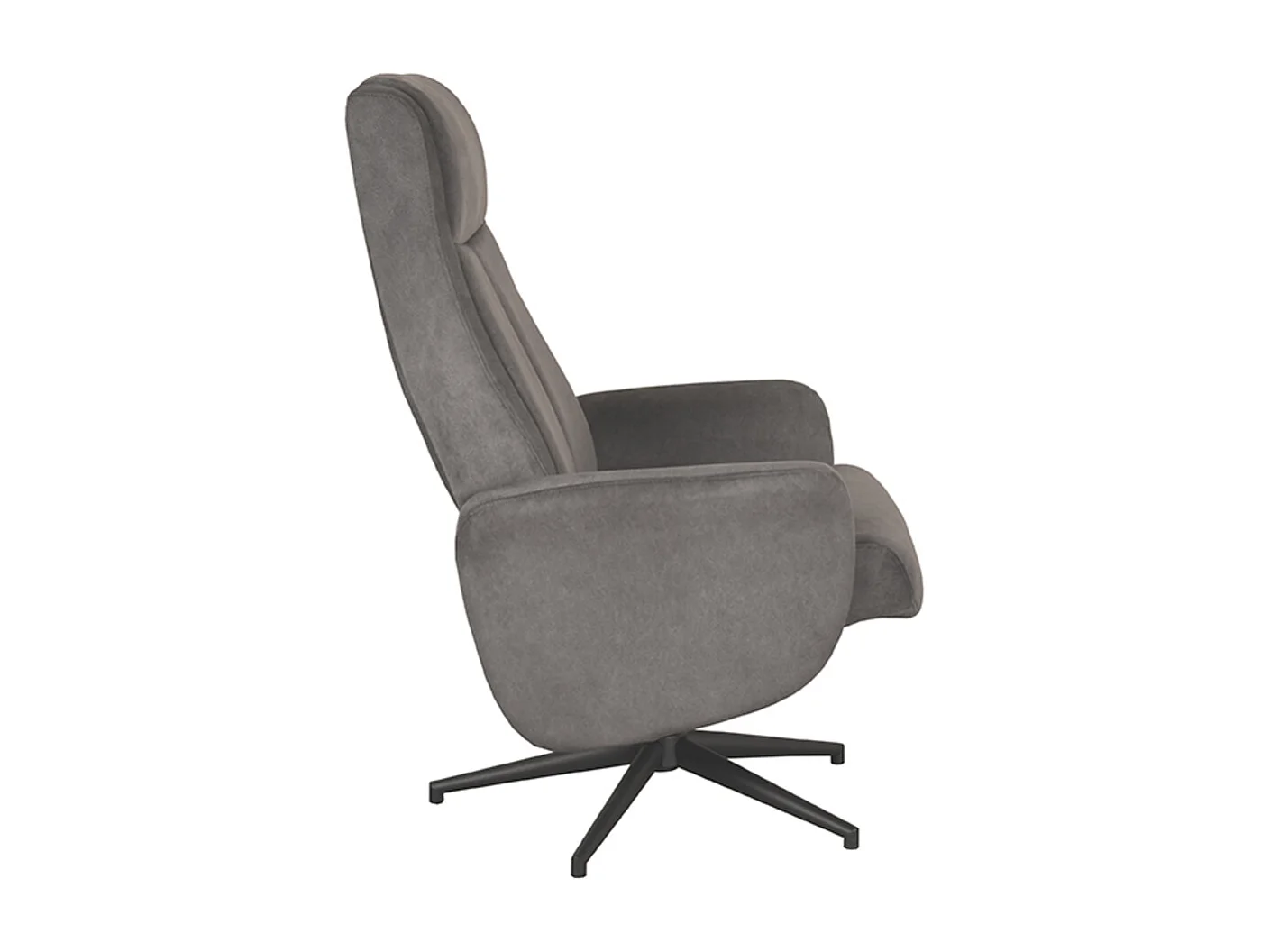 Fauteuil Bergen - Anthracite - Cosmo - 76x77x105 cm