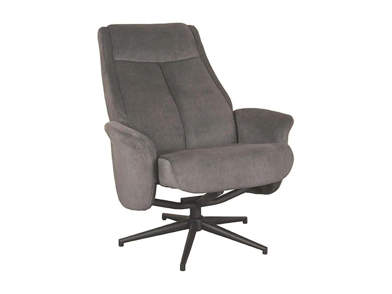 Fauteuil Bergen - Anthracite - Cosmo - 76x77x105 cm