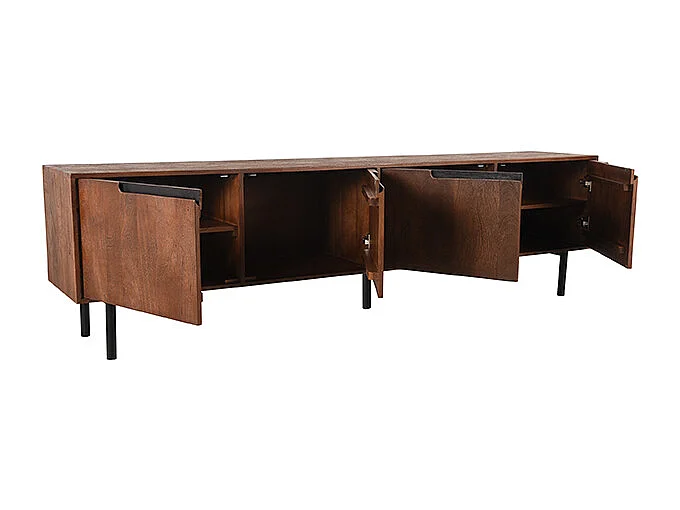 TV-Schrank Rio 220x40x60 cm - Espresso - Mangoholz