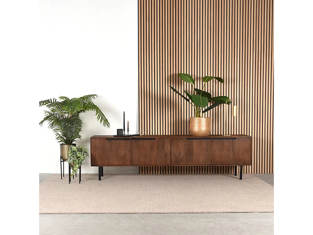 TV-Schrank Rio 220x40x60 cm - Espresso - Mangoholz