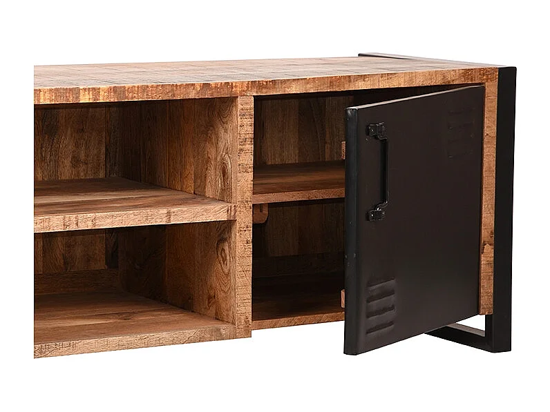 TV-Schrank Brüssel - Natur - Mangoholz - 160 cm