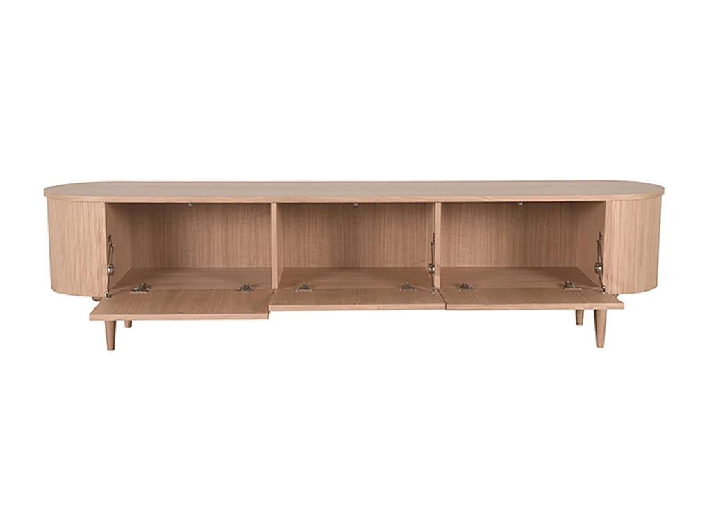 Meuble TV Oliva - Naturel - Chêne - 220 cm