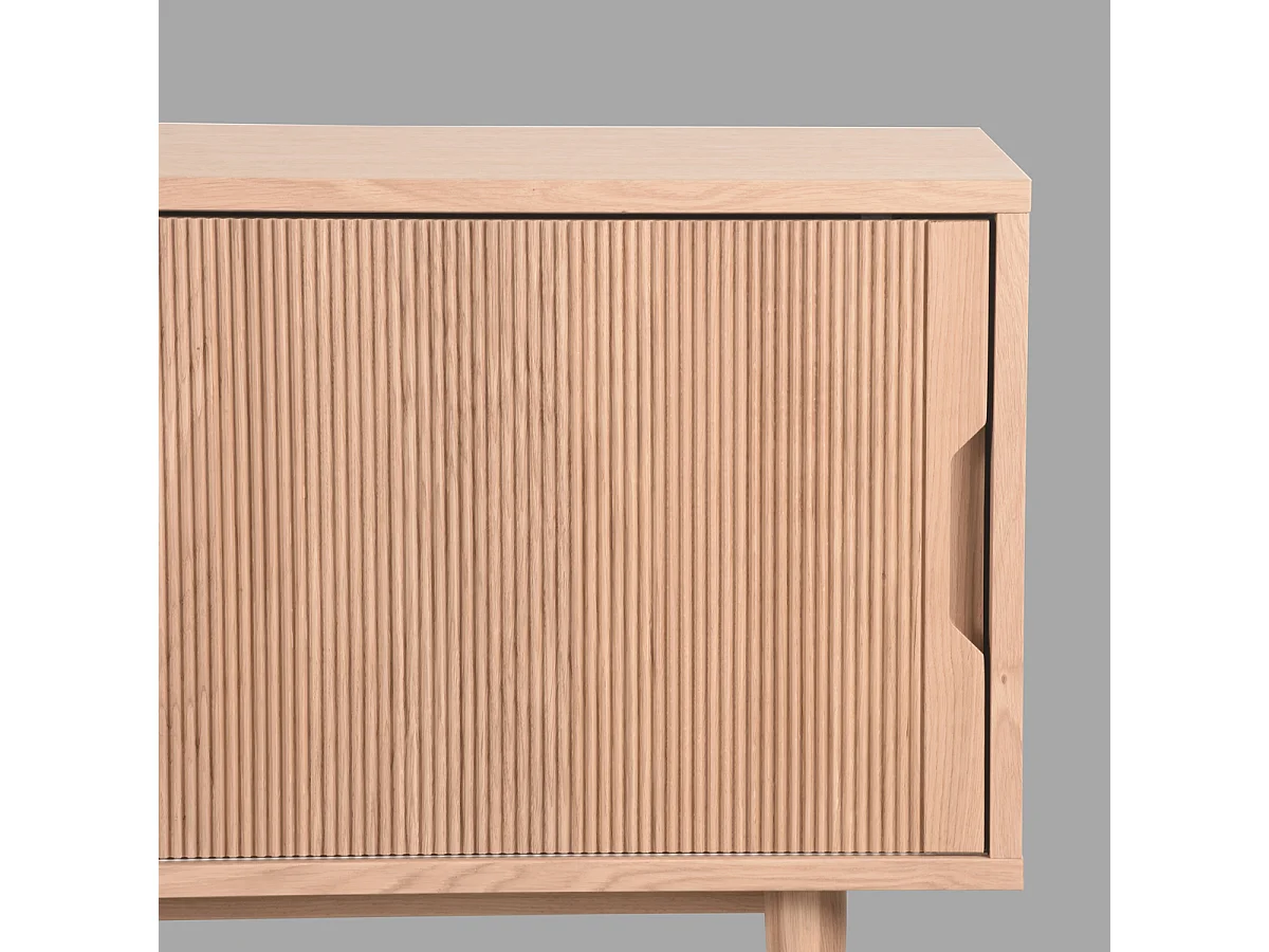 Meuble TV Jule - Naturel - Chêne - 130 cm