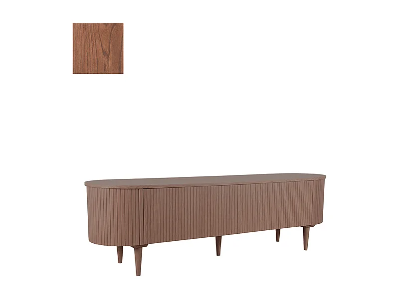 Tv-meubel Oliva - Walnoot - Eiken - 180 cm