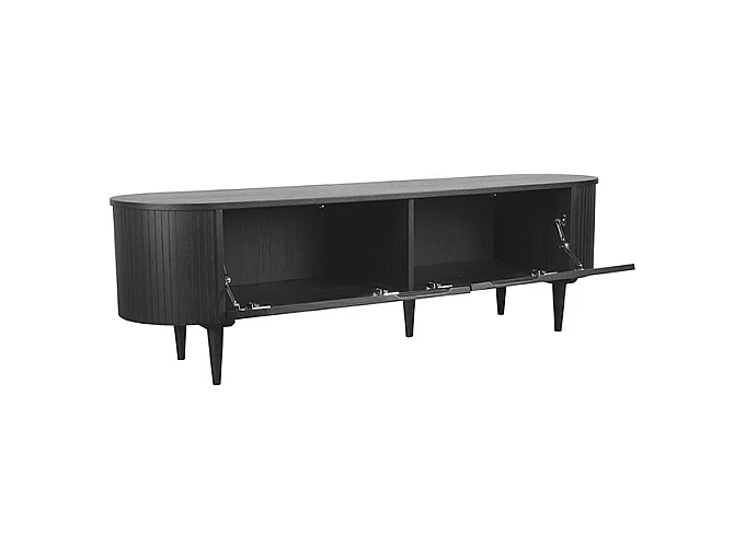 TV-Schrank Oliva - Schwarz - Eiche - 180 cm