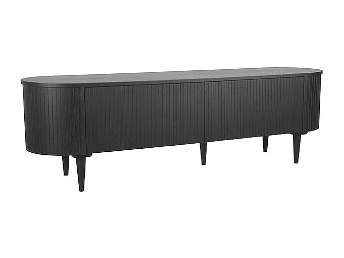 Meuble TV Oliva - Noir - Chêne - 180 cm