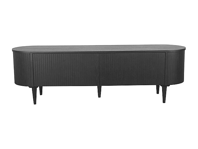 Meuble TV Oliva - Noir - Chêne - 180 cm