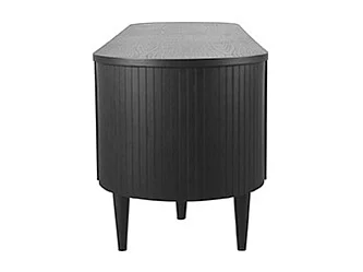 Meuble TV Oliva - Noir - Chêne - 180 cm