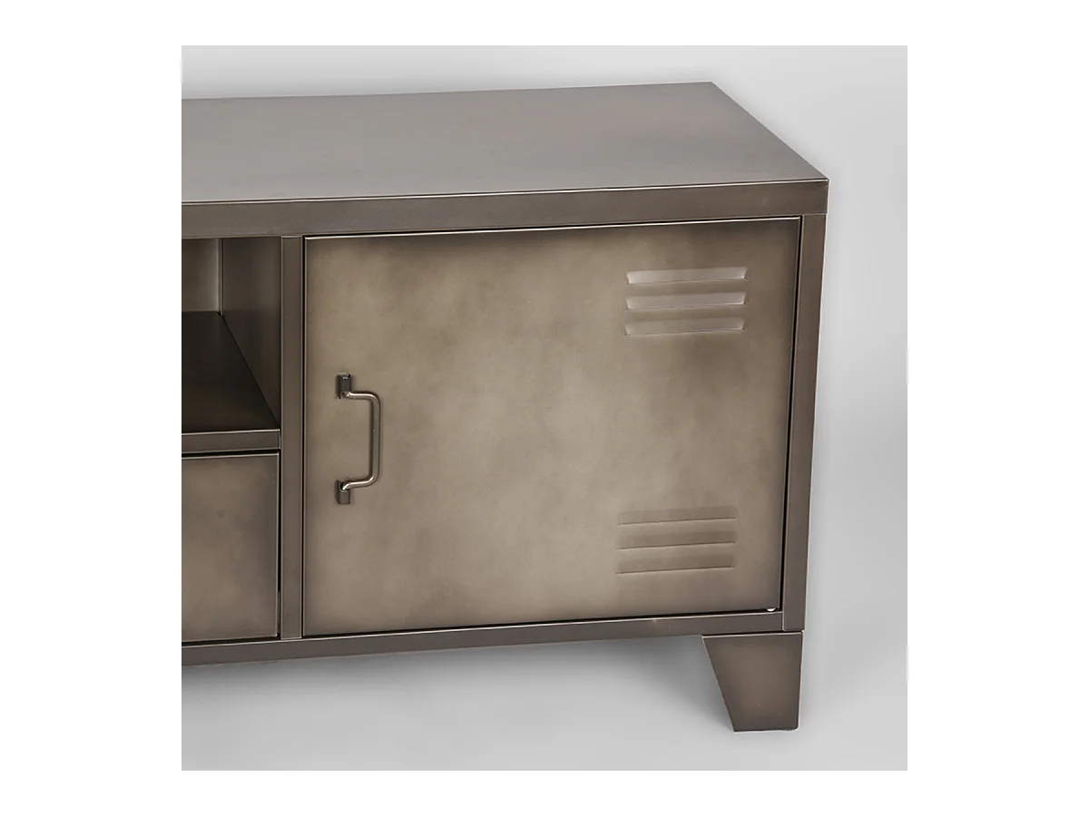 Meuble TV Clôture - Métal Vintage - Métal - 150 cm de large