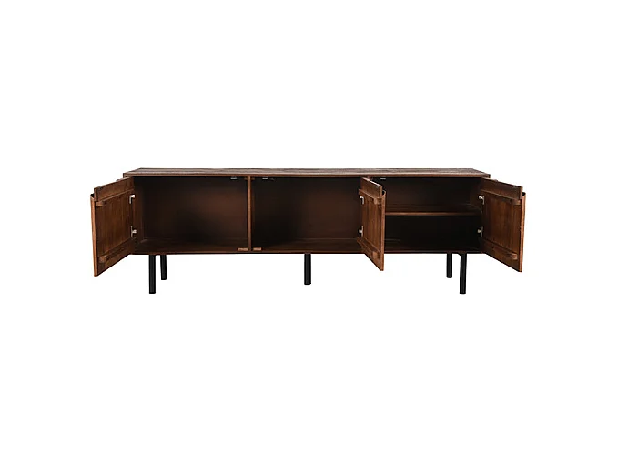 Tv-meubel Rio - Espresso - Mangohout - 180 cm