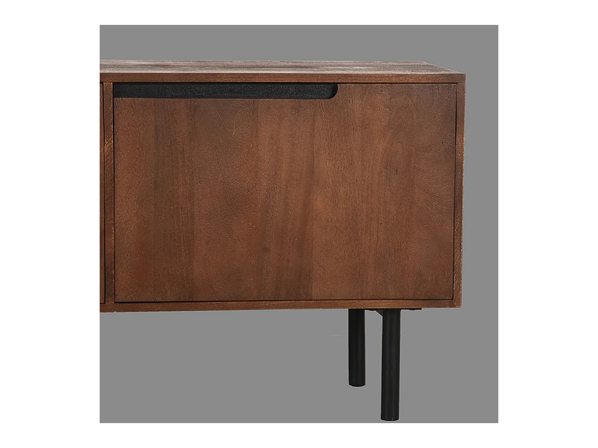 Tv-meubel Rio - Espresso - Mangohout - 180 cm
