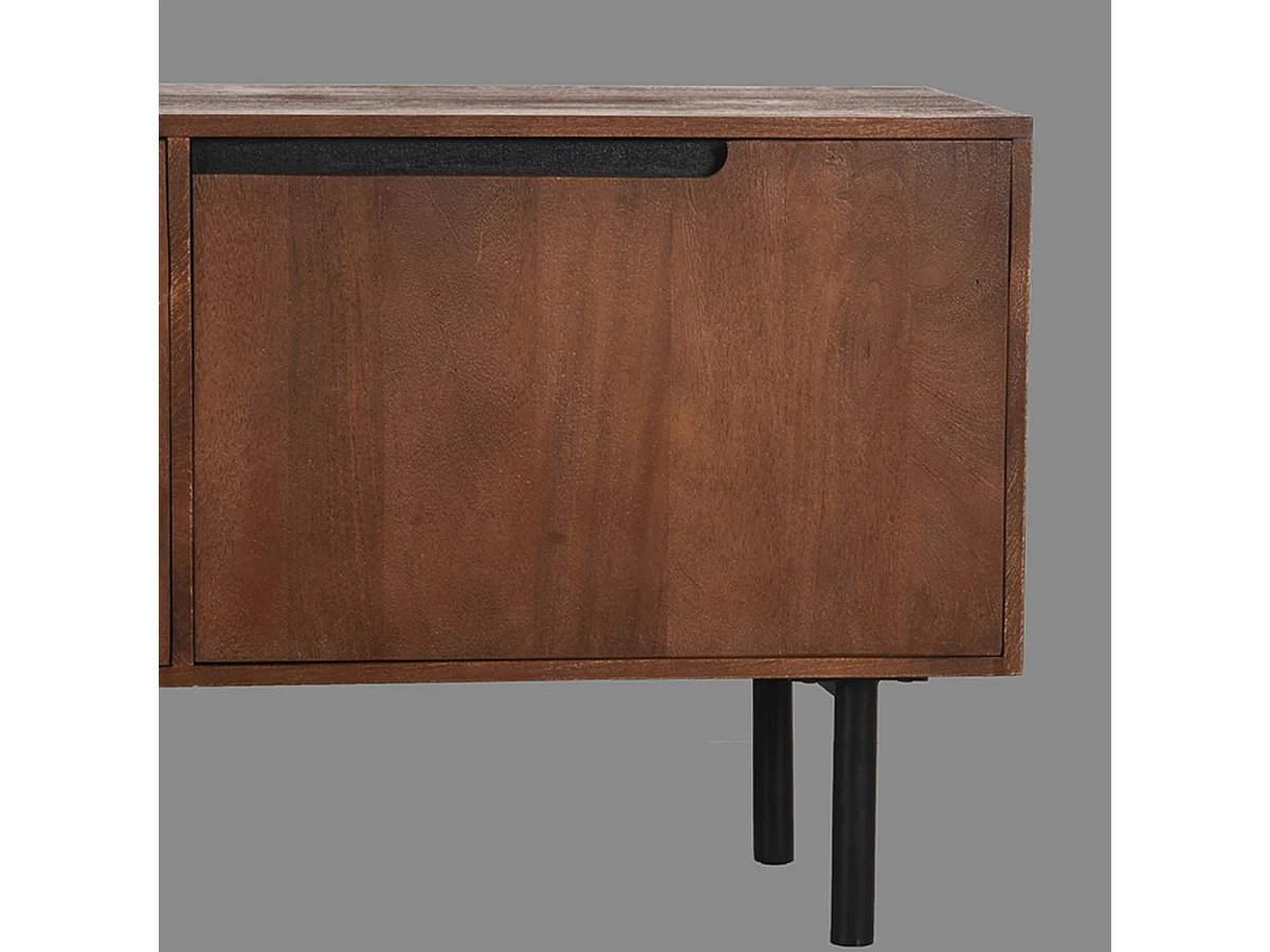 Meuble TV Rio - Espresso - Bois de manguier - 180 cm