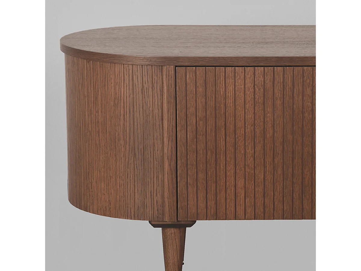 Meuble TV Oliva - Noyer - Chêne - 220 cm