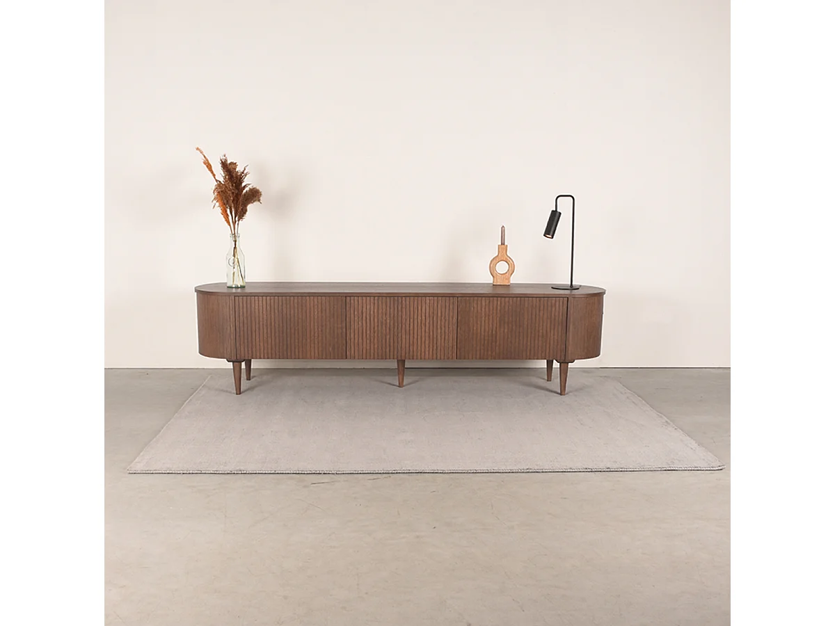 Tv-meubel Oliva - Walnoot - Eiken - 220 cm