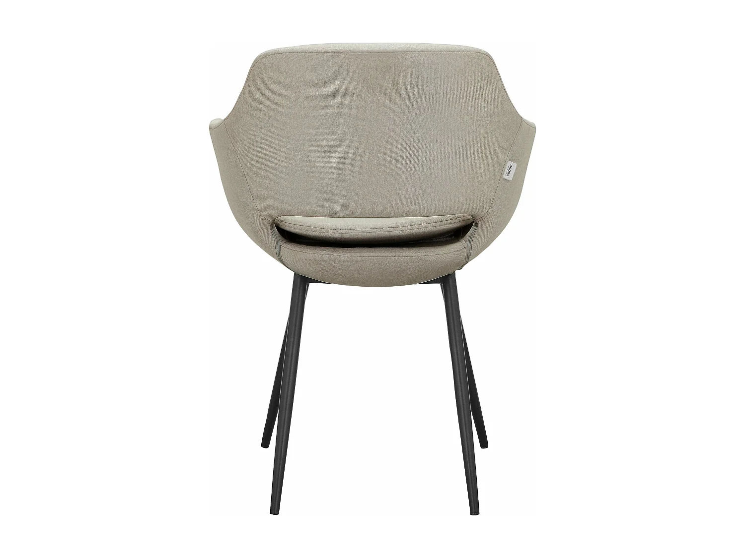 Kobe | Lot de 2 chaises de salle à manger en tissu crème