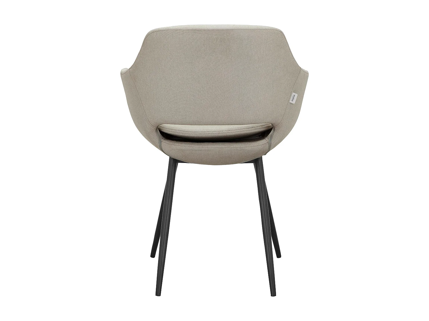 Kobe | Lot de 2 chaises de salle à manger en tissu crème