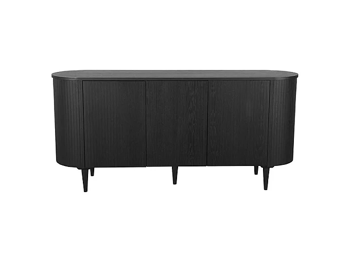 Dressoir Oliva - Zwart - Eiken - 180 cm