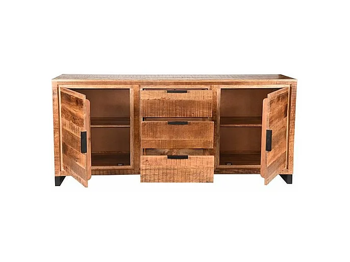 Glasgow Sideboard - Rau - Mangoholz - 190 cm