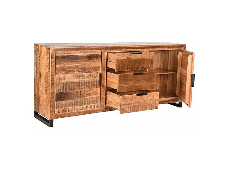 Buffet Glasgow - Brut - Bois de manguier - 190 cm