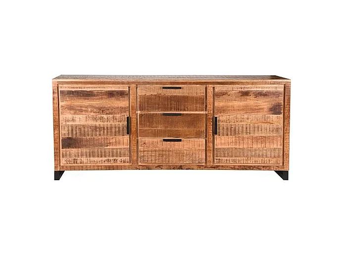 Buffet Glasgow - Brut - Bois de manguier - 190 cm
