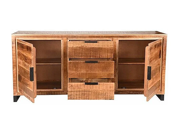 Buffet Glasgow - Brut - Bois de manguier - 190 cm
