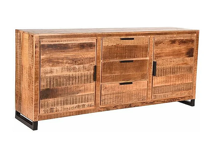 Buffet Glasgow - Brut - Bois de manguier - 190 cm