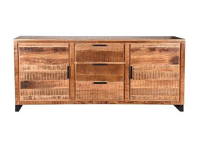 Buffet Glasgow - Brut - Bois de manguier - 190 cm