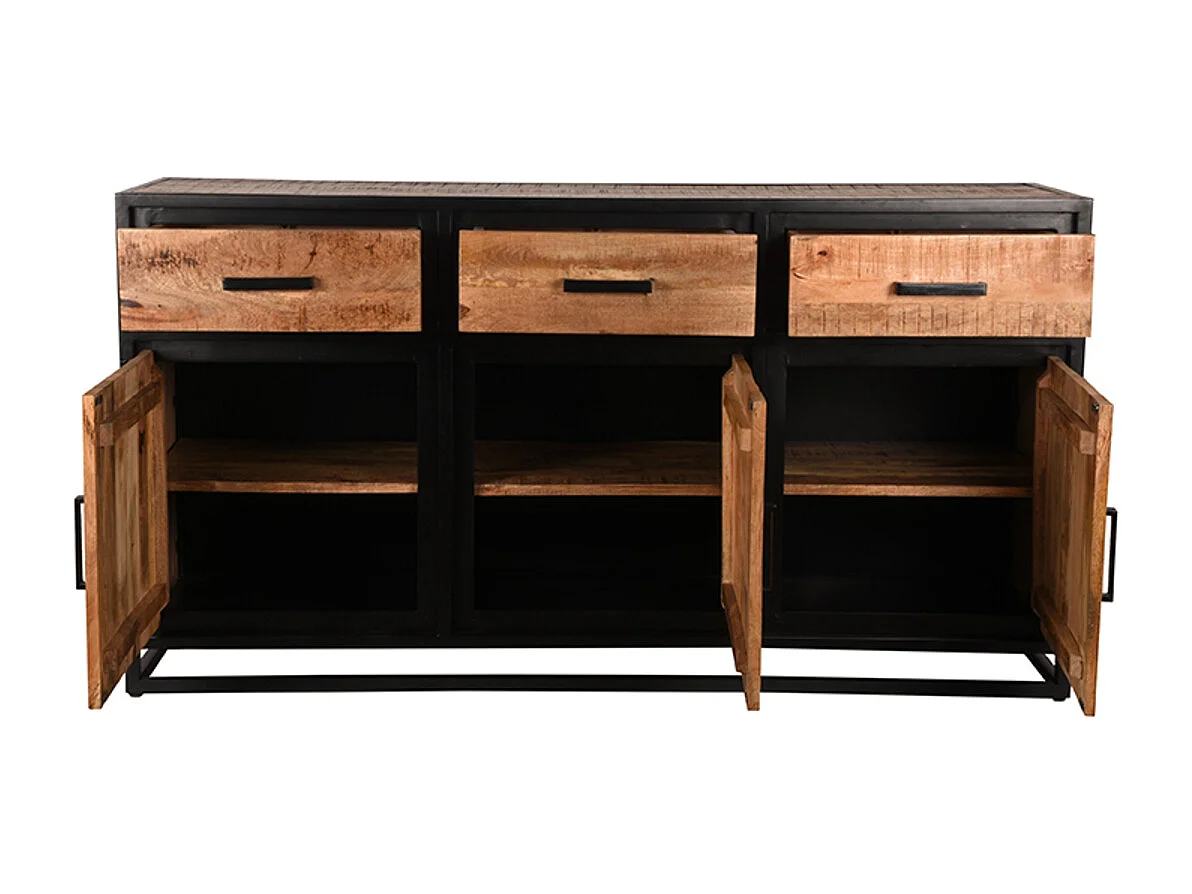 Buffet Tampa - Brut - Bois de manguier - 170 cm