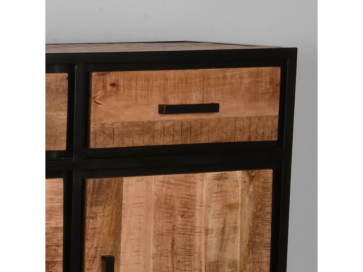 Buffet Tampa - Brut - Bois de manguier - 170 cm